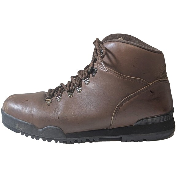 Vintage Merrell Ravine Men\'s 12 Brown Leather Hiking Boots Made In Korea VTG